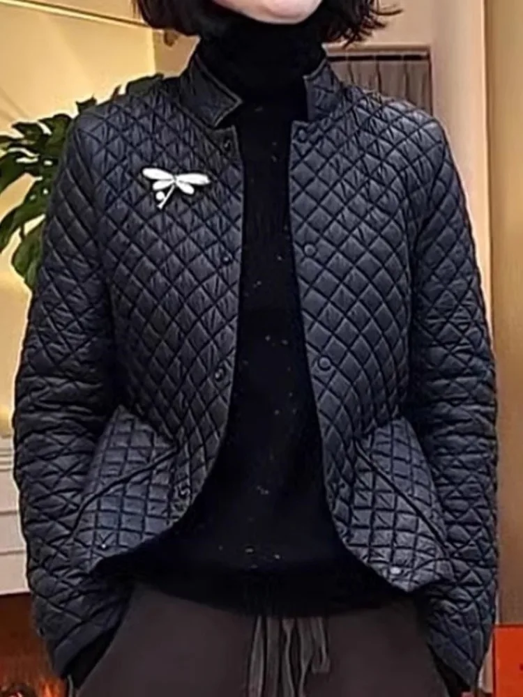 

Casual Lightweight Women's Cotton Jaet Quilted Pattern ort Outerwear Winter Warm Comfortable Faion Simple Design
