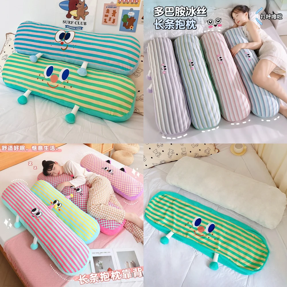 

Cute Long Body Pillow for Side Sleeping Hugging Pillow Bed Headrest Back Support Cushion for Sofa Pet Bedding Accessories