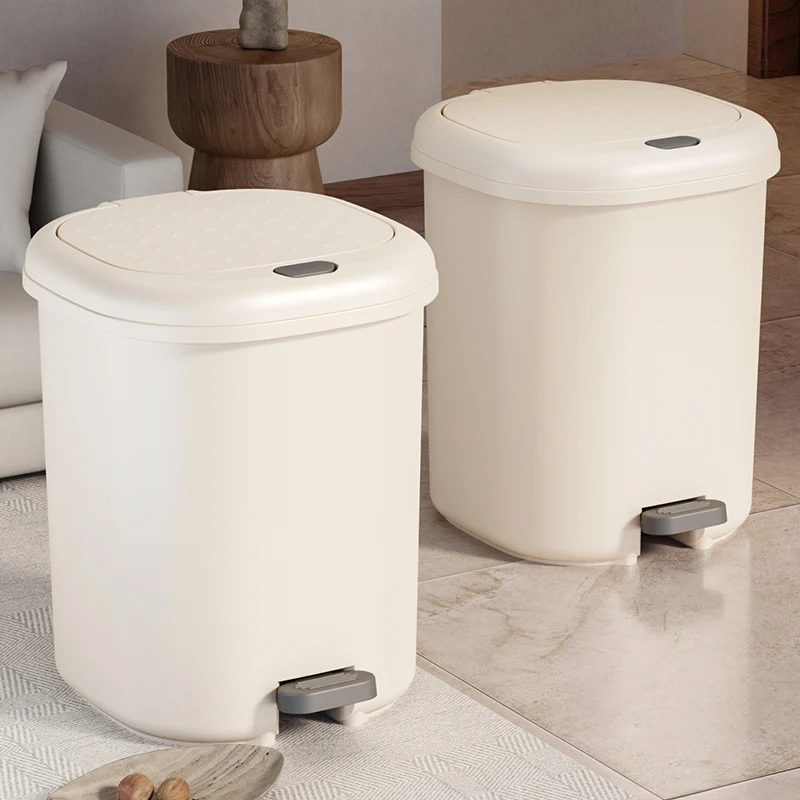 

Luxury Foot Pedal Tra Can 5L Large Capaci with Lid for Bedroom Kitchen Batoom Living Room Home Use Garbage Can