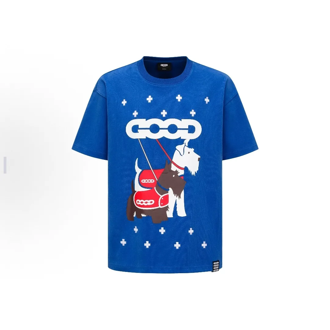 2026 Goodbrand moda verano Schnauzer Cross Tatami Light lujo moda Premium estampado Camiseta de manga corta para hombres y mujeres