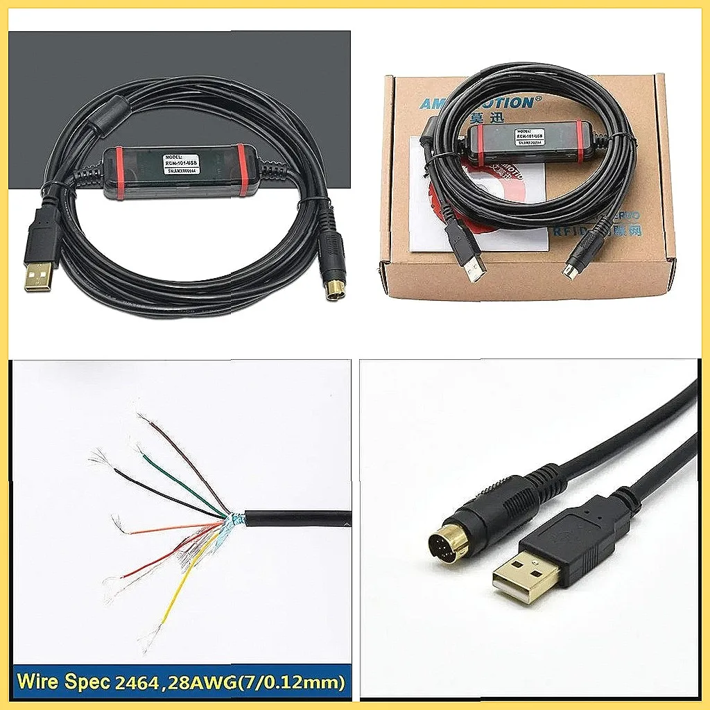 

Кабель для отладки ПЛК RCM-101-USB для драйверов электрических цилиндров IAI ACON/PCON/SCON, кабель для программирования ЧПУ
