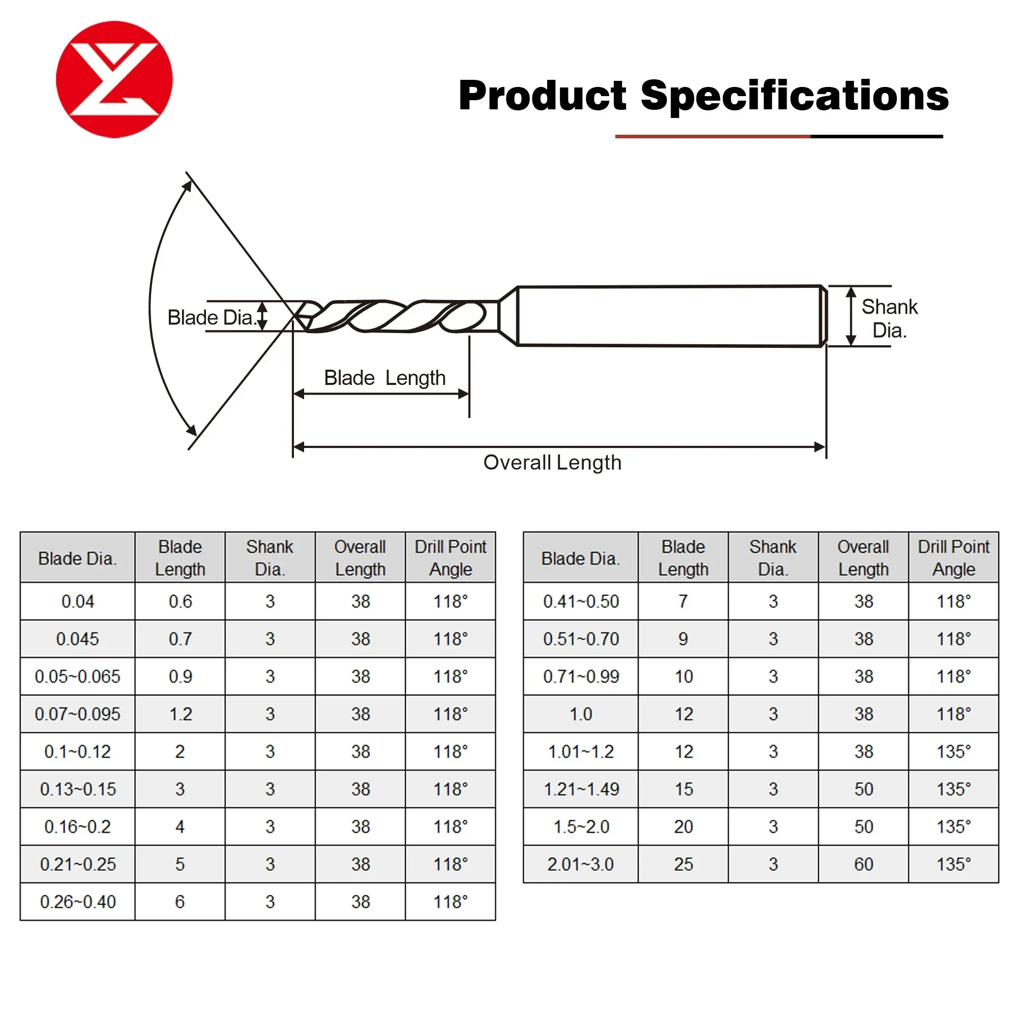 0.1 ~ 1,69mm Micro Bohrer Vhm Langen Flöten Bit Durchmesser CNC Loch Bearbeitung Werkzeug Präzision Bohren Für Stainle superlegierung