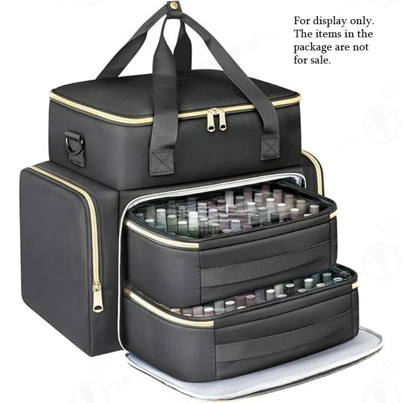 

Large Capacity Nail Polish Storage Case, Hold 96-100+ Bottles Portable Travel Nail Polish Organizer Bag