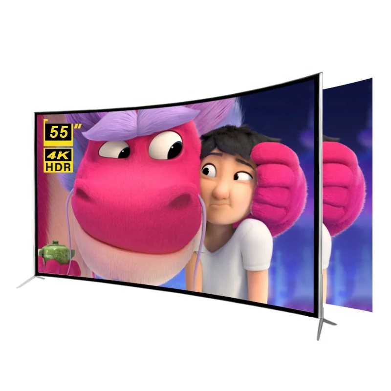 

Advanced Customization STLF ZJW Cheap Price 4K HD Curved Screen TV 55 Inch Android Smart Television Customize Package and Frame