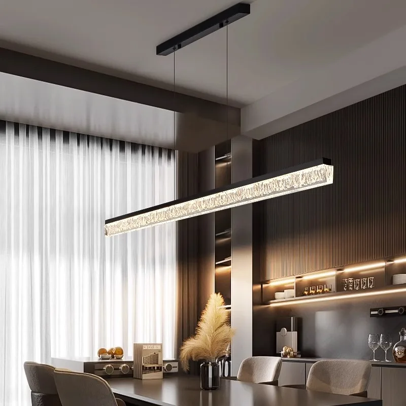 Iron Ice Crack Chandelier Modern Creativity Ceiling Lamp Full Spectrum Eye Protection Pendant Light Restaurant Lighting Lamps