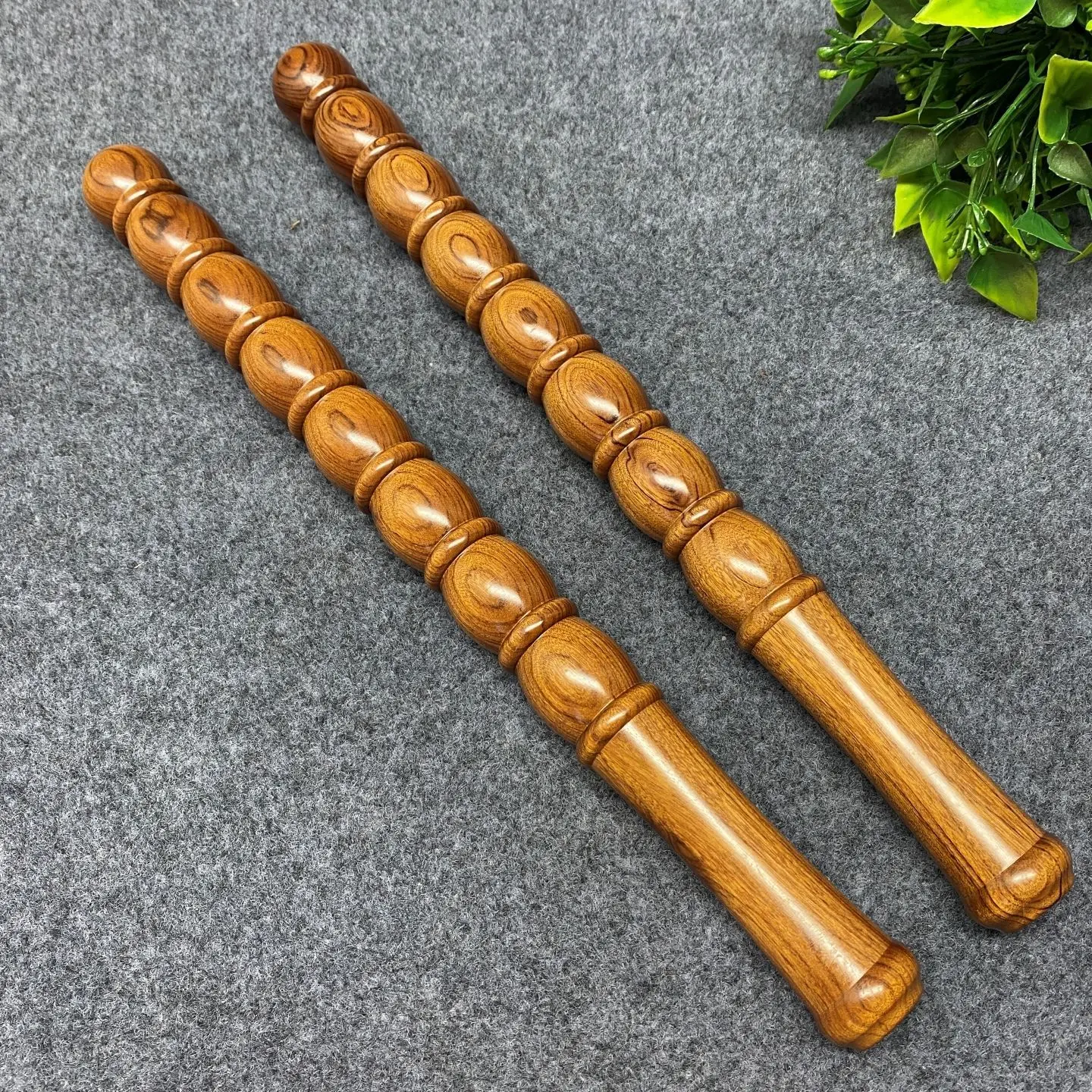 65cm Desert Iron Wood Massage Muscle Stick Hulu Stick Fitness Exercise Short Stick Car Emergency Tool