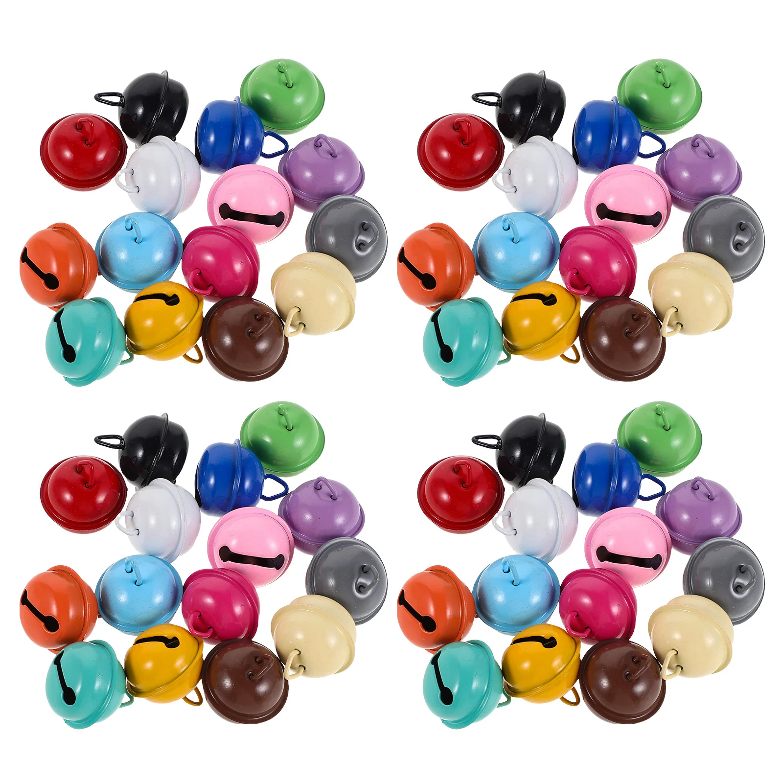 

100Pcs Small Dog Bell Charms Colorful Pet Neck Pendants for Cat Collar Accessories Hanging Training Bells