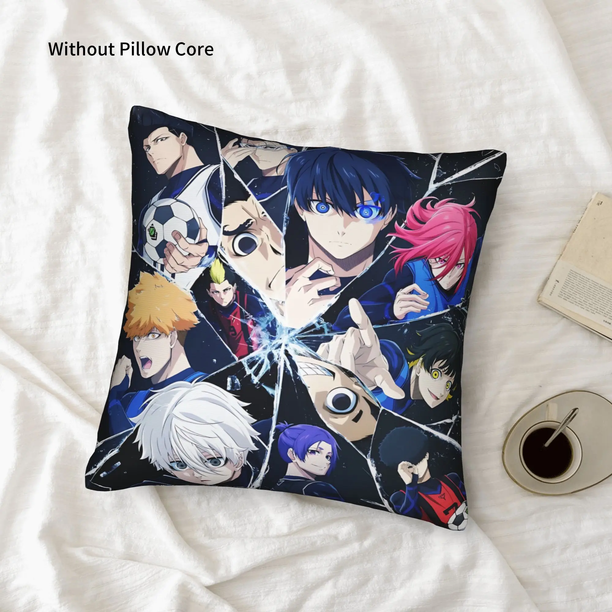1PC Blue Lock Football Anime Pillow Case Home Decor Items Double-Sided Printing  Sofa Cushion Bedroom Bedside Pillow