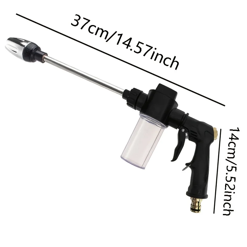 High Pressure Car Washing Gun Long Rod Hose Nozzle Multi-Function Garden Watering Tool Powerful Car Cleaning Tools Spray Gun