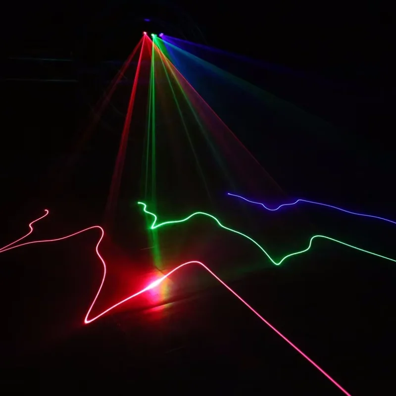 2 عيون و 2 ثقوب على شكل مروحة DMX512 RGB كامل اللون ضوء الليزر ديسكو حفل زفاف بار نادي الحفل المرحلة تأثير ضوء عرض الحدث #4