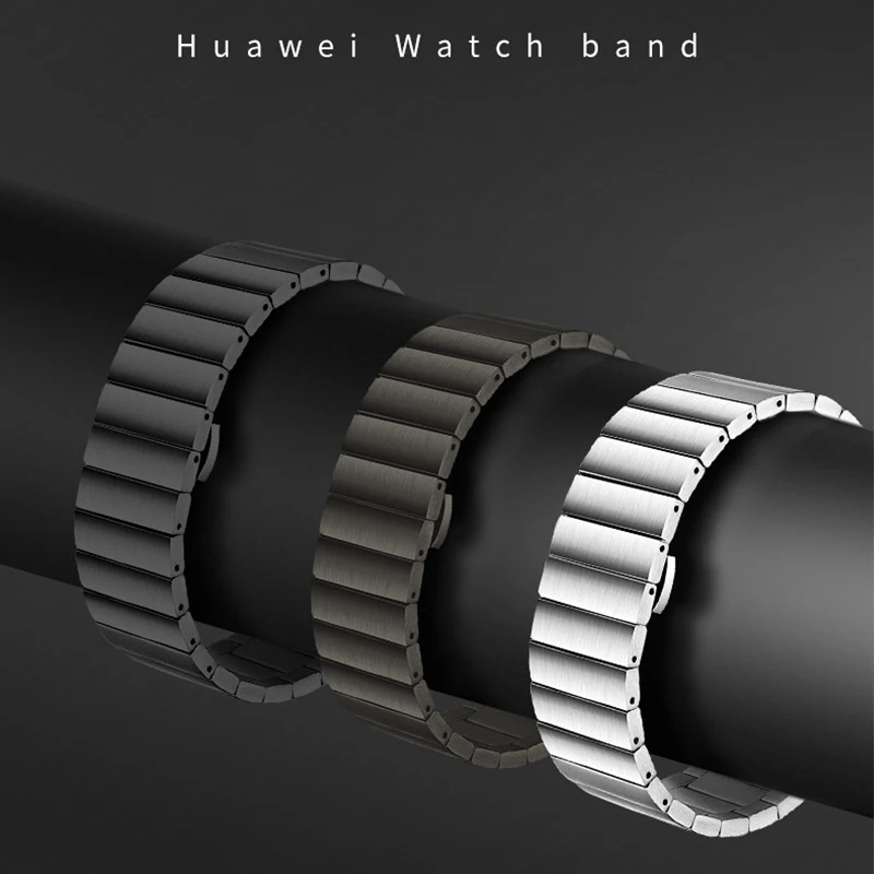 Stainless Steel GT Watchband For Huawei Watch GT 3 46mm/ GT2 Pro/GT 2e/Watch 3/3 pro Strap Business 22mm Universal Man Watchband