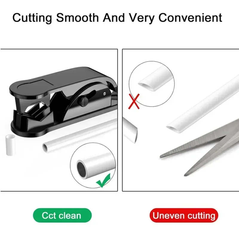 PU PE PVC Tube Cutter Scissor Pipe Cutting Tool Nylon Plastic Hose Cutter Smooth Cut Purifier Water Pipe Cutting Knife Tools