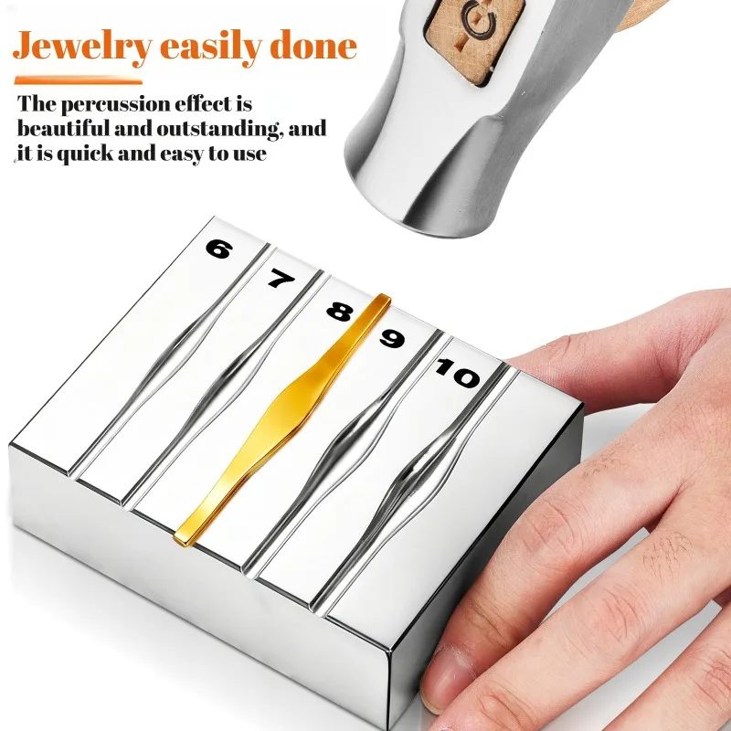 High Back Loach Back Ring Mold Steel Groove Gold Silver Processing Ring Round Bar Circle Pit Iron Special Jewelry Mold Tool