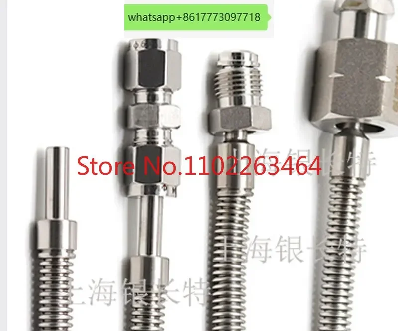 

304 stainless steel vacuum bellows ferrule VCR welded gas hose 1/4 3/8 1/2 Φ six Φ eight