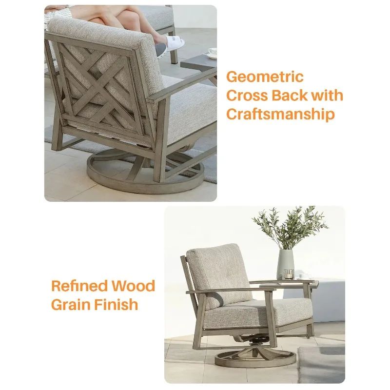 أثاث الفناء في الهواء الطلق مجموعة طاولة وكرسي أثاث الحدائق مجموعات الأرائك شرفة الأثاث حديقة منطقة الجلوس صالة المعيشة #5