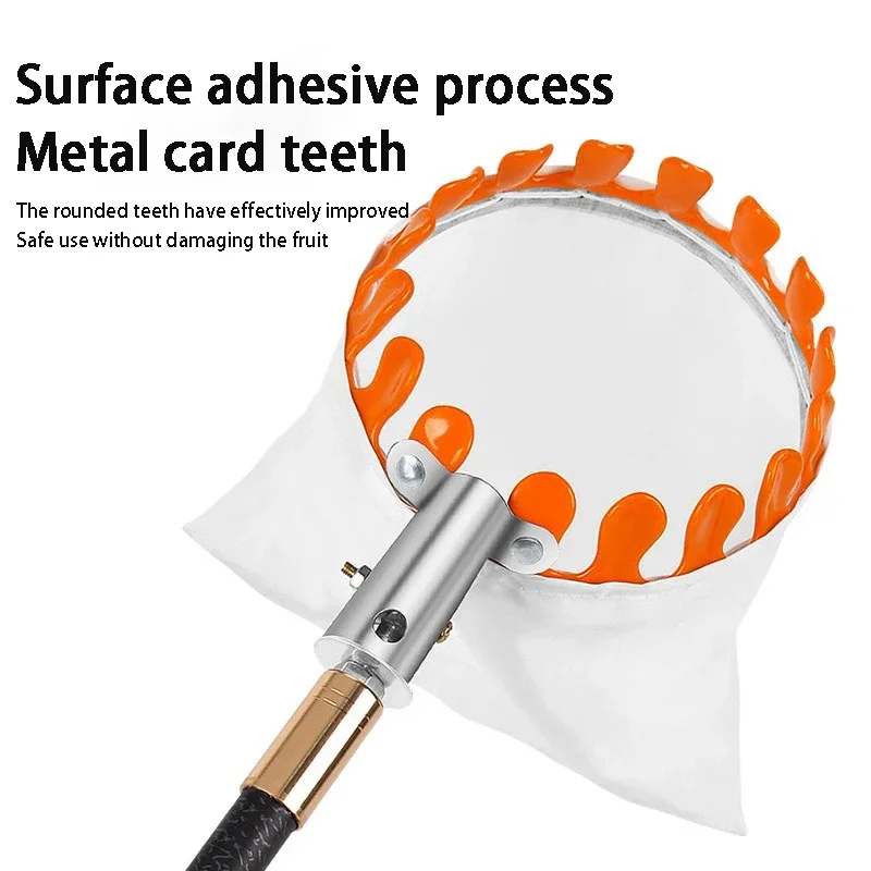 Recolector de frutas telescópico de altura, herramientas de jardinería, equipo de recolección de manzanas, Loquat, hoz de huerto, suministros de agricultura