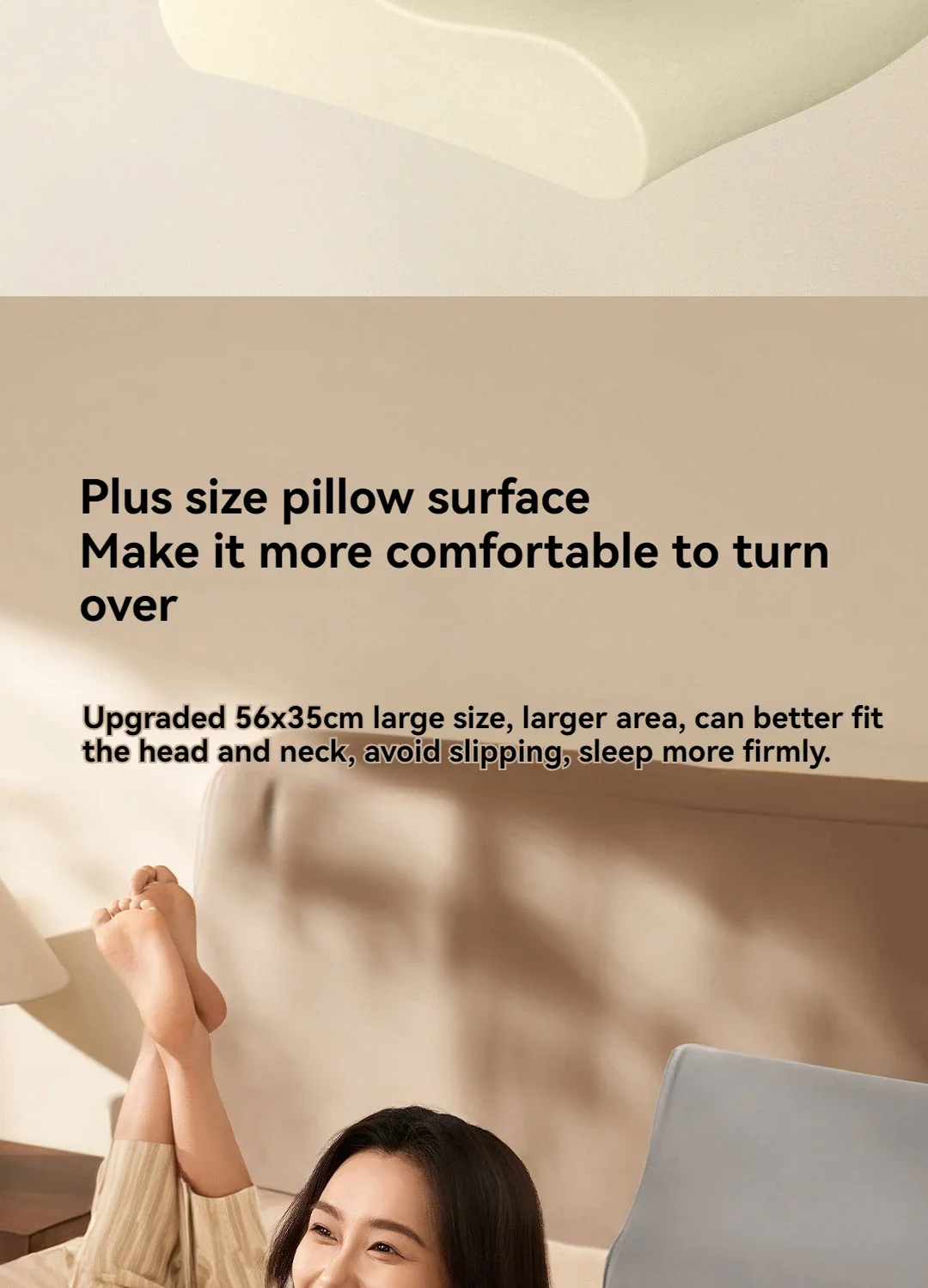 Mijia Memory Cotton Neck Pillow Pro Soft Breathable Antibacterial Strong Support 9cm 11cm High Low Curve Seamless Fit Household
