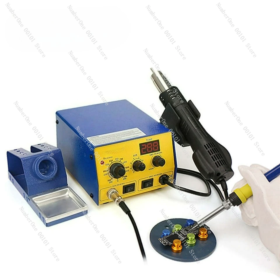BK-601D digital hot air gun electric soldering iron 2 in 1 electric welding table mobile phone main board maintenance tool