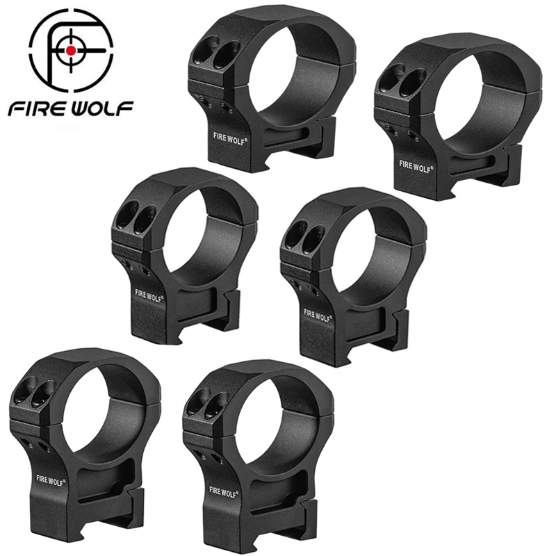 

FIRE WOLF 7075 Aluminum Alloy 34mm High/lLow Profile Riflescope Rifle Scope Picatinny Weaver Mount Ring Bracket 21mm Mount