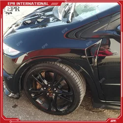 Carbon Fenders For Honda Civic (2006-2011) FN FK FN2 Type R Mugen Style Carbon Fiber Vented Front Fender Body Kit Trim Racing