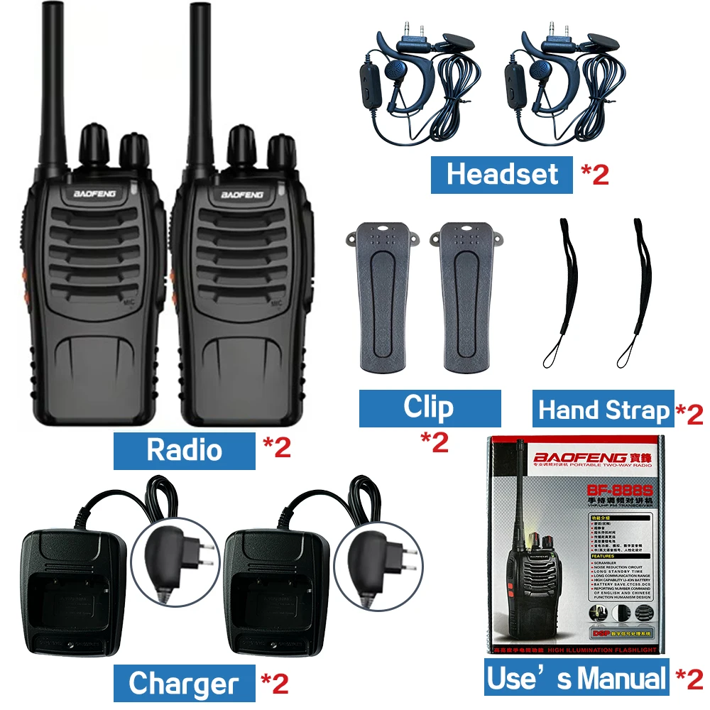 

Baofeng BF-88E Pmr Handheld Intercom Communicator 16 Kanaal Lange Afstand Gesprek Walkie Talkie 5W 446Mhz Home Hotel Radio