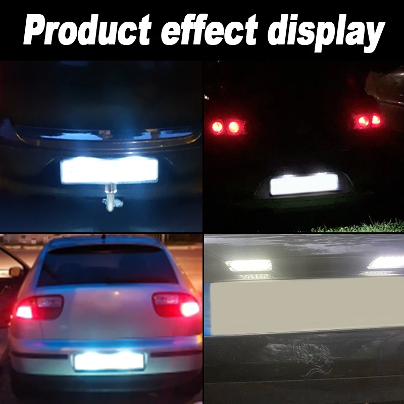 5P0943021 LED Number Plate Lamp For Seat Altea Arosa Cordoba MK1 MK2 Ibiza Leon 1M Toledo 5P White License Plate Light Assembly