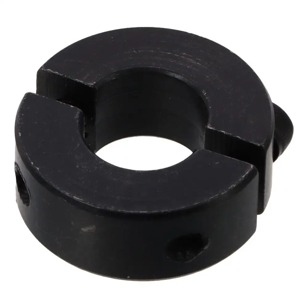 Carbon Steel Shaft Collars Black Inner Diameter 6-55mm Ring Collar Double Split Clamping Collar Conveyor Belt Systems