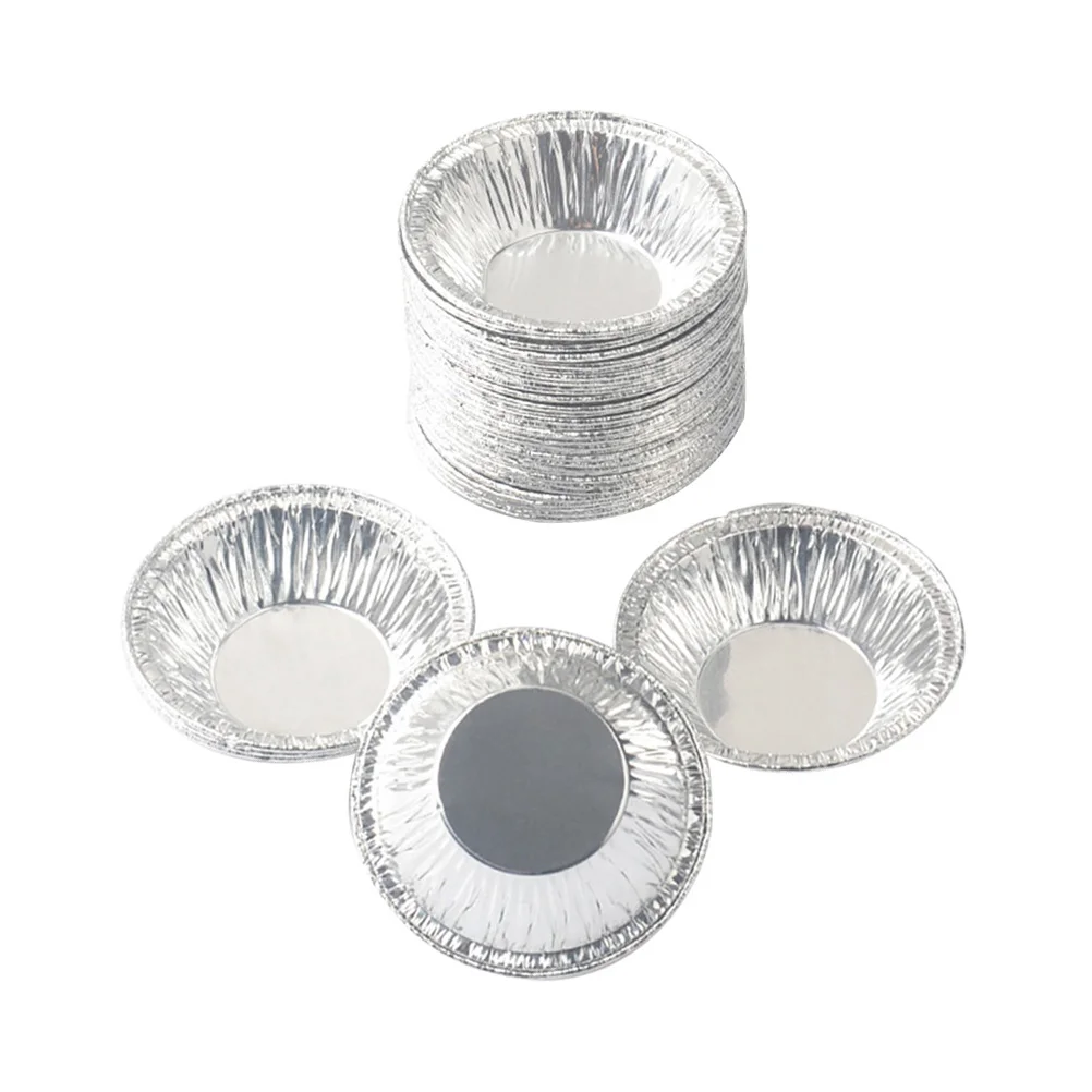 250PCS Disposable Aluminum Foil Cups Muffin Cupcake Tin Mold Round Egg Tart Molds Baking Tool disposable foil cups