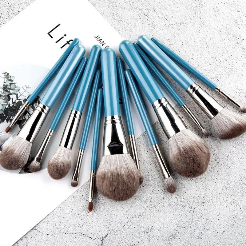 Gray Versatile 13-piece Luxurious Professional Makeup Brush Set Must-have Online Sensation Soft Durable Makeup Brush Set Granny