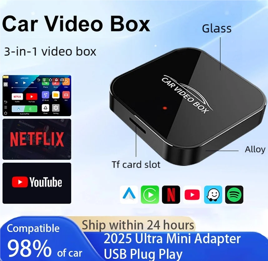 Carplay ai box sem fio carplay android auto converson caixa sem fio apple carplay adaptador embutido netflix youtube para audi