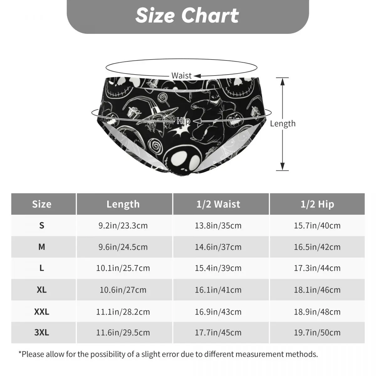 Custom The Nightmare Before Christmas Briefs Underwear Mens Comfortable Stretch Underpants image 6