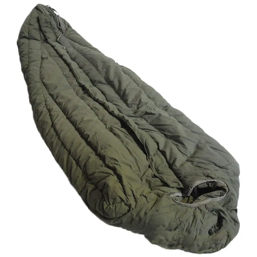 

Warm Thick Old School Military US Army Subzero Extreme Cold Weather ECW Down OD Green Sleeping Bag by US Goverment GI USGI