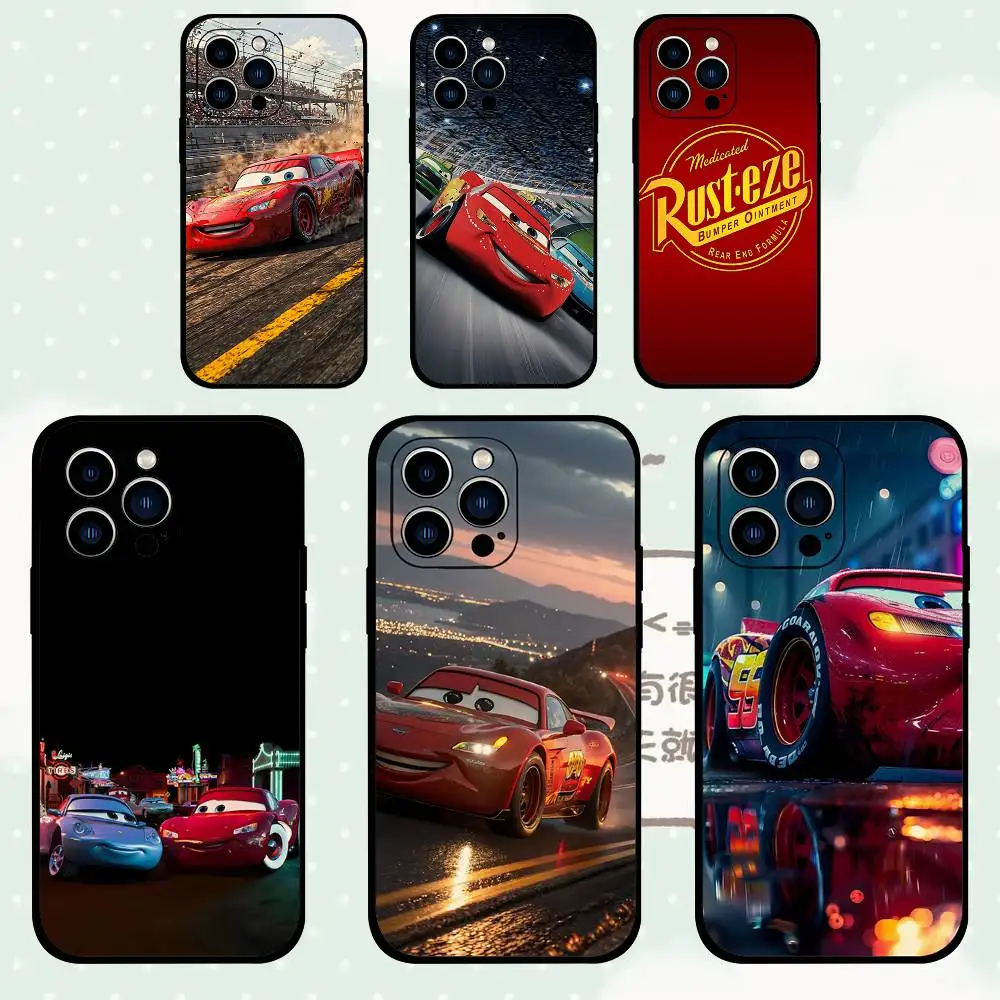 L-Light-ning M-McQueen Handyhülle für iPhone 17/16/15/13/14 Pro Max/ 11Plus/X/Xr/Xs Max/12mini