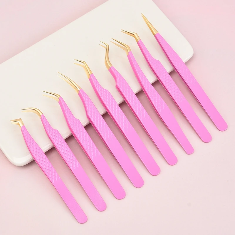 

LASHES телесный цветной волоконный кончик, пинцет для наращивания ресниц, изоляция объема, точный пинцет для ресниц, нанотехнология, брови