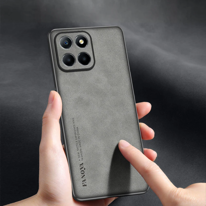 For Honor X8A Чехол Для Shockproof Matte Leather Case Soft Back Cover Fundas For Honor X8A чехол Bumper