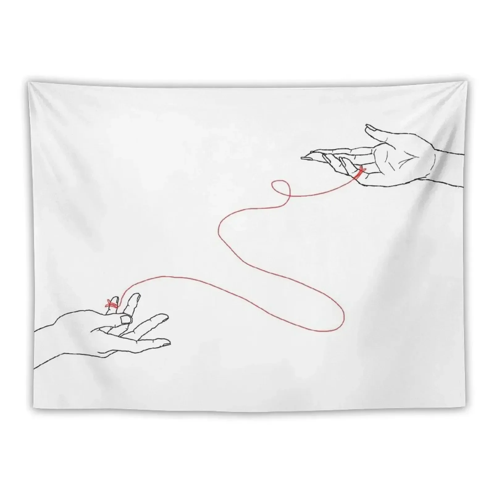 

Invisible String Hands Tapestry Aesthetic Decoration Funny Bedroom Decoration Tapestry