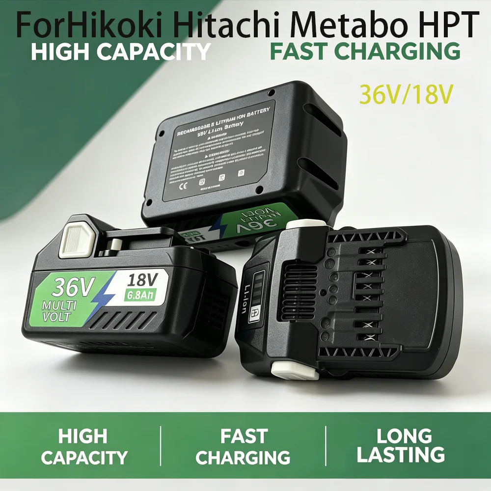 

For HiKOKI Hitachi MultiVolt Battery 18V 36V 6.8Ah BSL36A18 Original Replacement Li-ion Battery for HiKOKI Power Tools 2026
