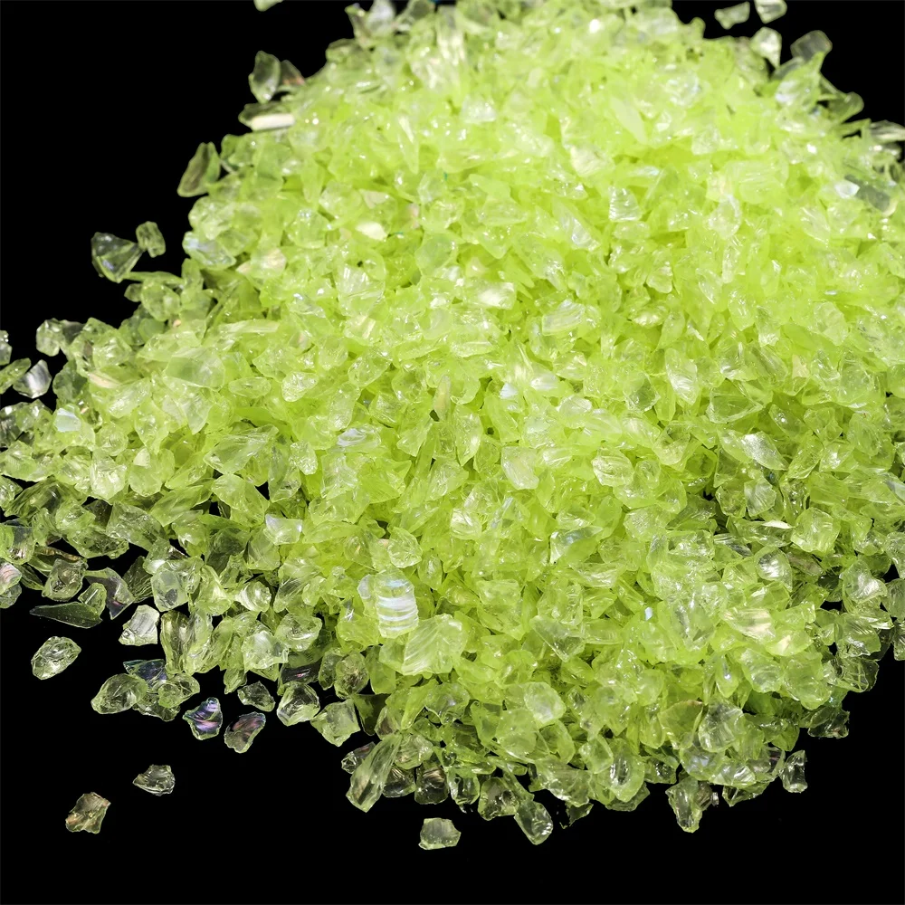 Mehrfarbige Unregelmäßige Glas-Bruchsteine 20-50g Kristallkies für DIY Epoxidharz-Formen Füllstoff Dekorative Nagel- und Schmuckherstellung – Detail 5