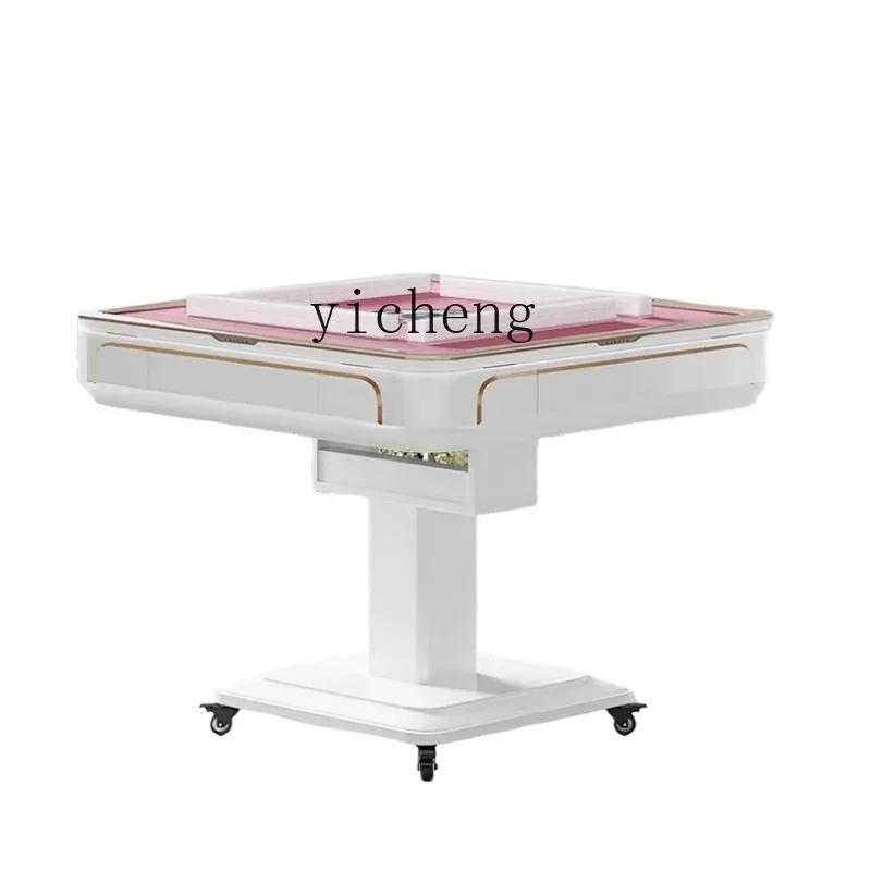 TQH Automatic Household Dining Table integrated Dual-purpose Heating Folding Bass Electric Roller Coaster Mahjong Table