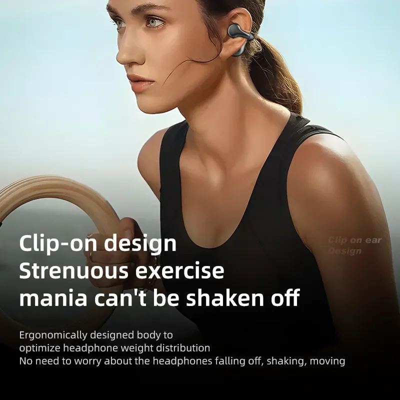 Headphone Audio nirkabel baru 2023, mikrofon TWS, tidak terlihat, olahraga, Mini, Stereo, Mono, Gantungan telinga, musik, hanya satu Headset