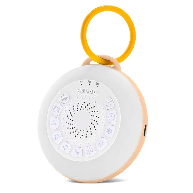 NALFI-White Noise Machine With 11 White Noise Adjustable Night Light, Bluetooth Speaker,Timing Function Orange