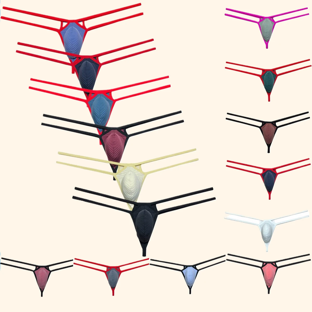 

Мужские трусы-стринги, мужские трусы-бикини, танга, ультра-мягкая сумка-стринги, нижнее белье с ромбовидной спинкой, удобные микро-стринги