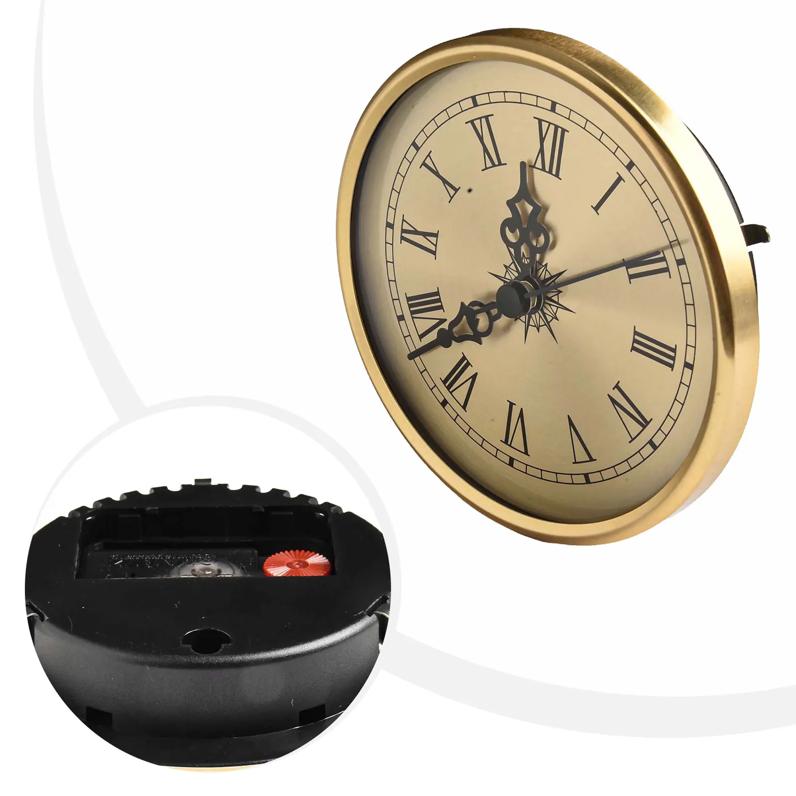 DIY or Replacement Clock Part  108MM Diameter  Reliable Roman Numerals  Easy Installation  Precise Quartz Movement