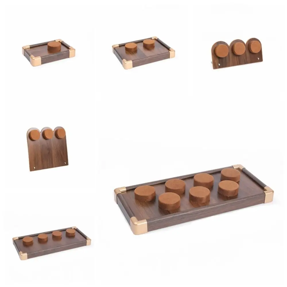 Walnut Wood Bracelet Tray Necklace Organizer Jewelry Display Stand Ornaments Storage Case Hand Jewelry Holder Bracelet Holder