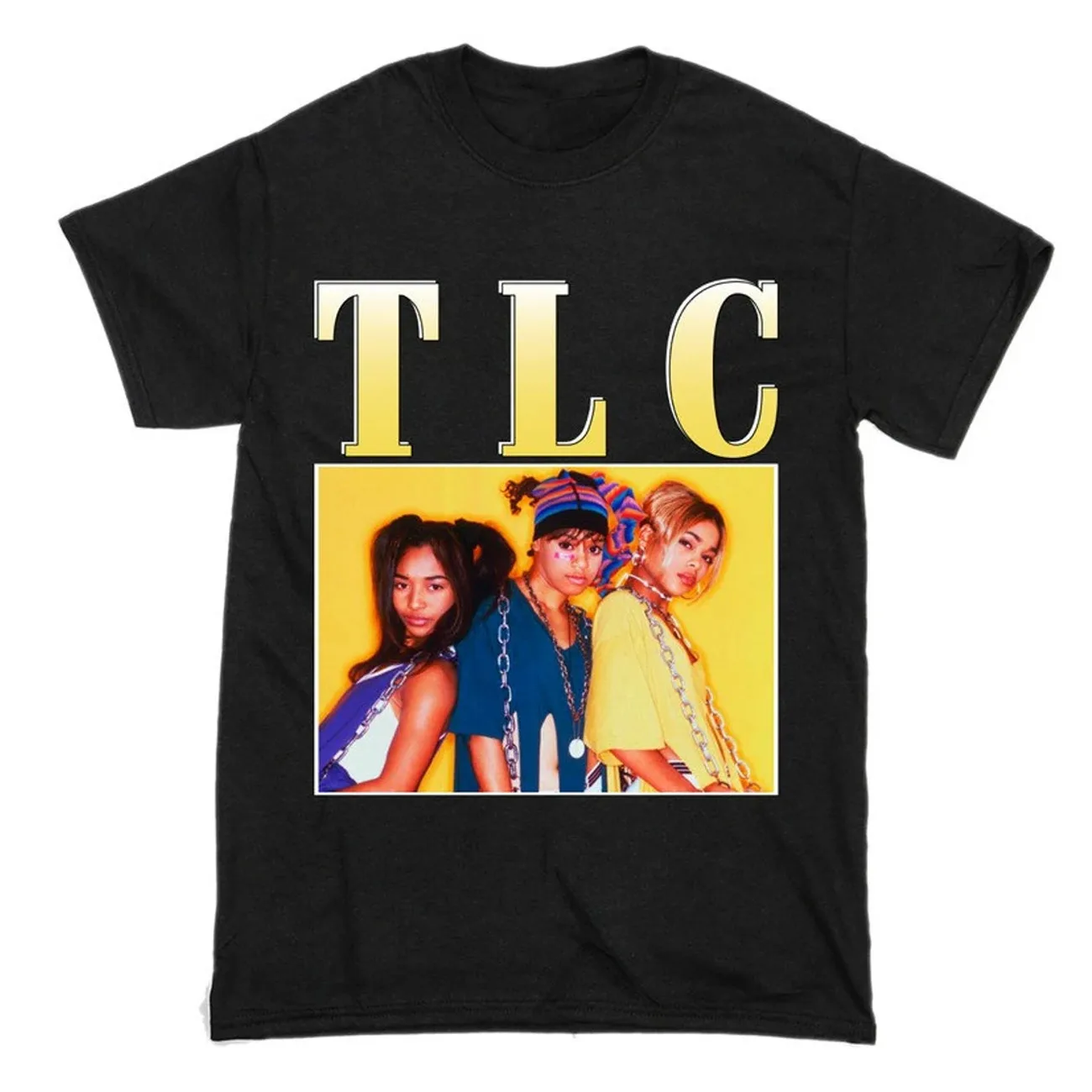 

TLC band HOT NEW artwork black T-shirt All sizes S to 45Xl 1F822