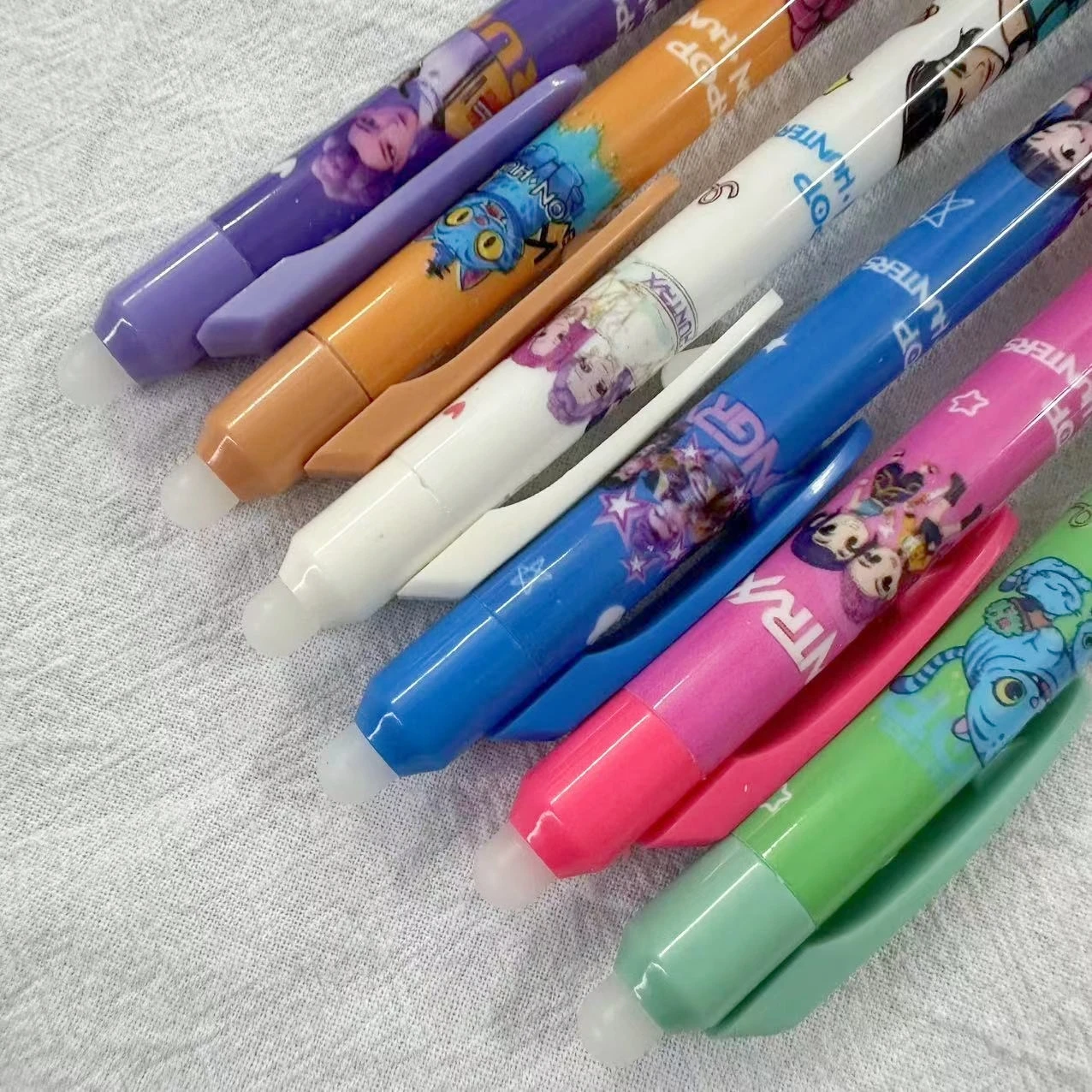 Anime Hunter Gilrs Lumi Mila Zoi Erasable Gel Pens Retractable Smooth Writing School Office Stationery Supplies Birthday Gift view 6