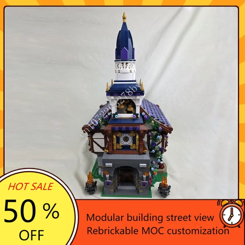 ตัวต่อ 4001 ชิ้น ชุดเมืองฮอตซิตี้ MOC รัฐบาลวิหารเมือง ปริศนาสร้างสรรค์ แบบจำลองสถาปัตยกรรมสตรีทวิว ประกอบเอง ของขวัญวันเกิด/คริสต์มาส