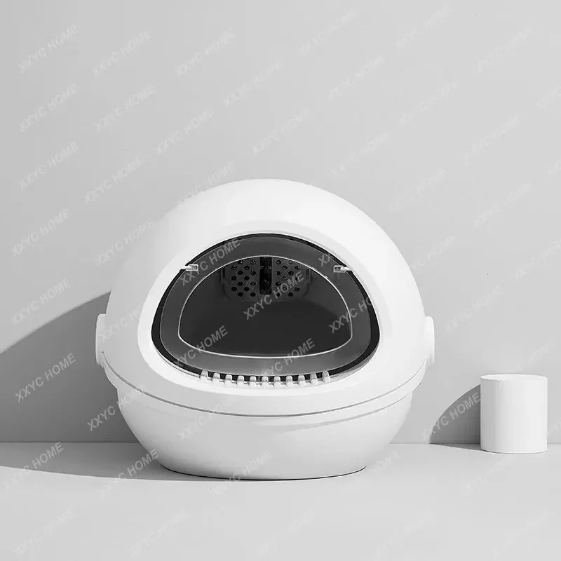 

Litter Box Fully Enclosed No. Extra Large Oversized Toilet Space Capsule Anti-Splash with Sand Deodorant Deodorant Cat Litter