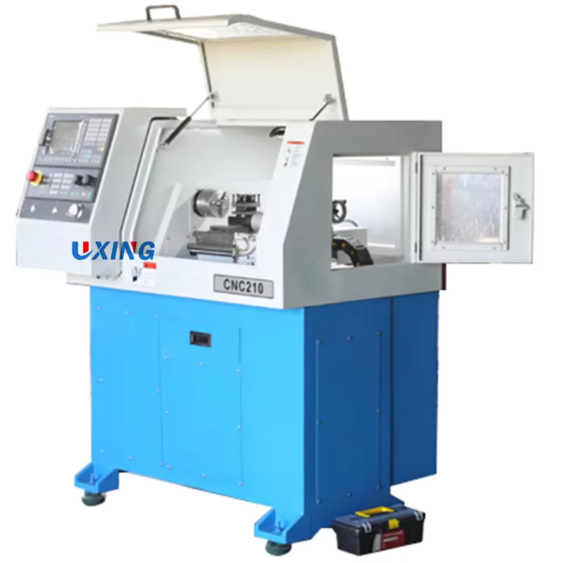 Mini Small CNC210 Metal Turning Benchtop Cnc Lathe Hine Hinery For School Education And Hobby Users