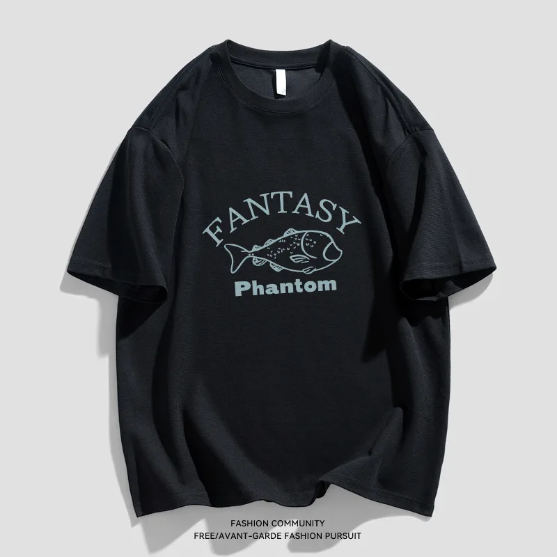 

1pcs Pure Cotton T-Shirt Mens Summer Short Sleeve Tee Comfort Males Fashion Printing Top Boys Girls Casual Round Neck T Shirts